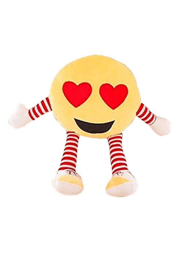 CLICK4DEAL Emoji Pillow Cushion Soft Toys Stuffed Plush (Emoji Pillow, Kissing Emoji)