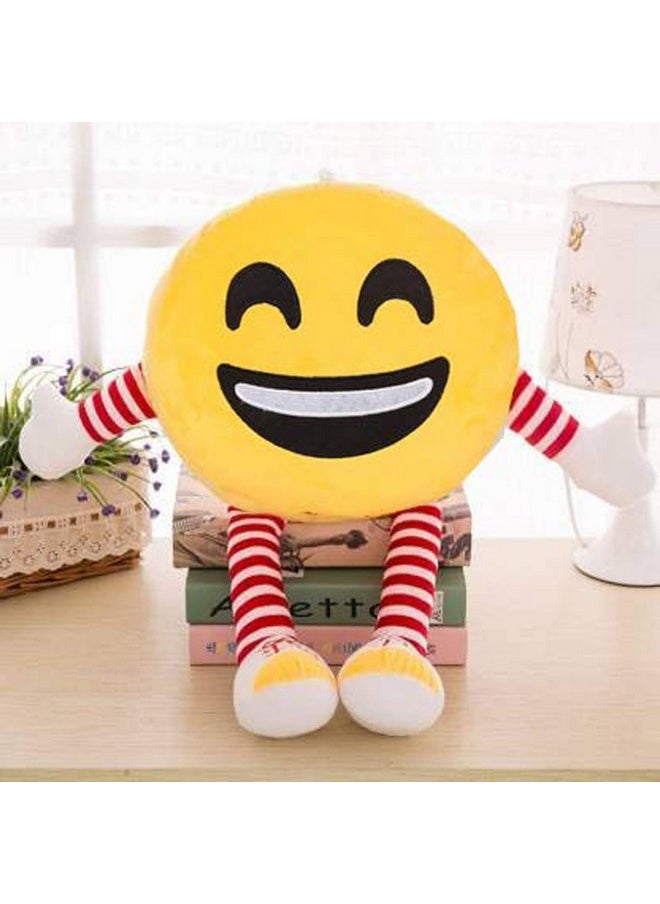 CLICK4DEAL Emoji Pillow Cushion Soft Toys Stuffed Plush (Emoji Pillow, Kissing Emoji)