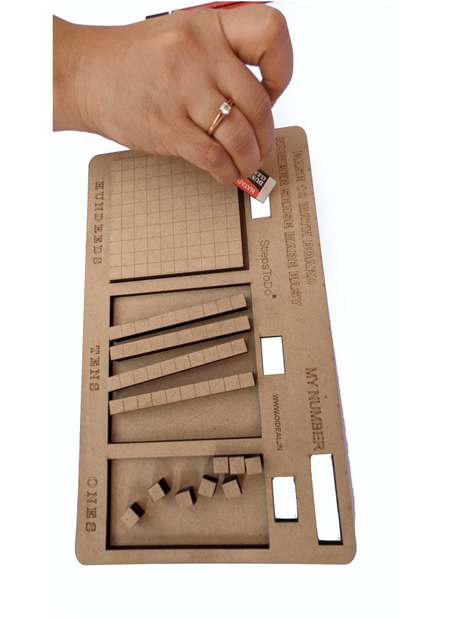 StepsToDo Base Ten Blocks Kit with Place Value Mats and Instruction Manual. Math Manipulative for Kids.Teach Number Concepts and Place Value (Standard Edition)