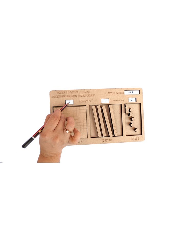 StepsToDo Base Ten Blocks Kit with Place Value Mats and Instruction Manual. Math Manipulative for Kids.Teach Number Concepts and Place Value (Standard Edition)