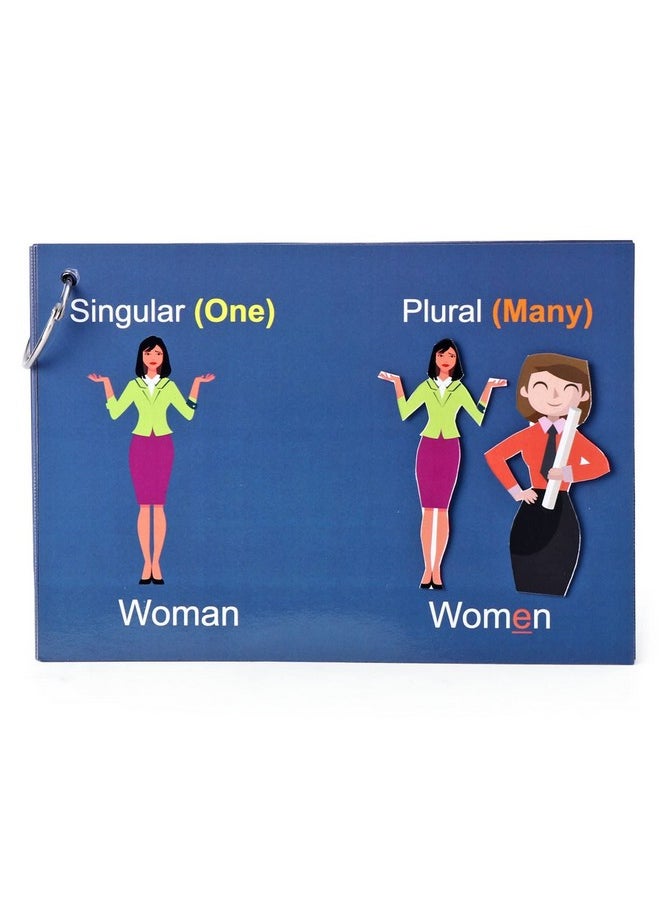 NerdNerdy Plural Hands On Booklet/Plural Flash Cards/Language Therapy Toys/English kit/Picture Cards for Kids Speech Therapy