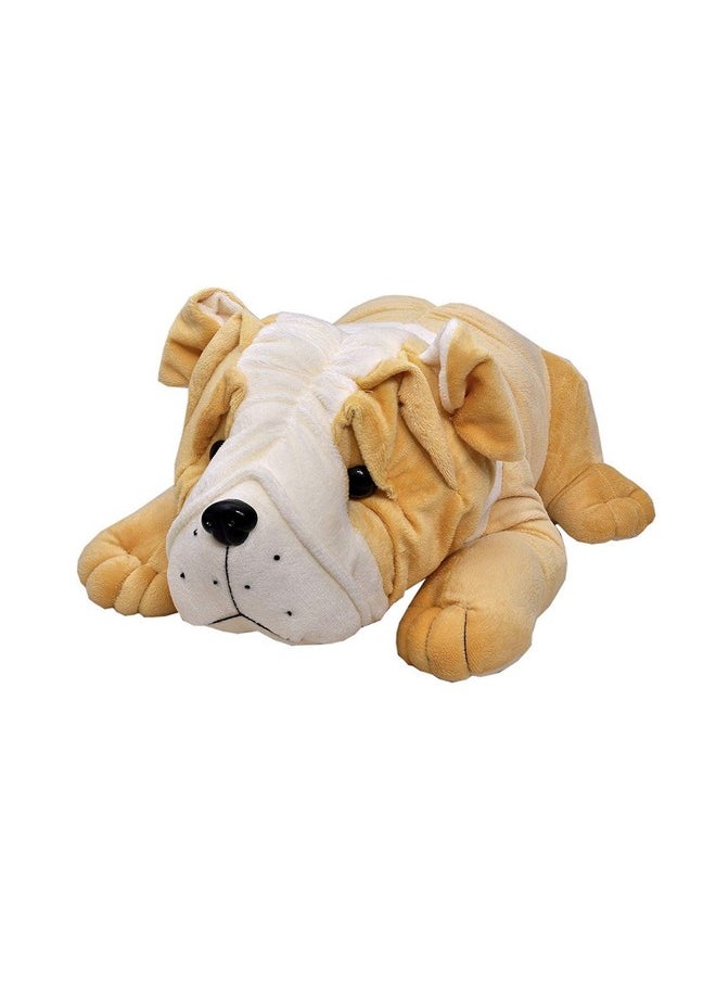 SANA Stuffed Spongy Lying Bull Dog Soft Toy (30cm)