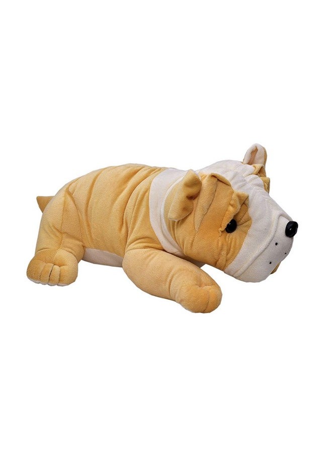 SANA Stuffed Spongy Lying Bull Dog Soft Toy (30cm)