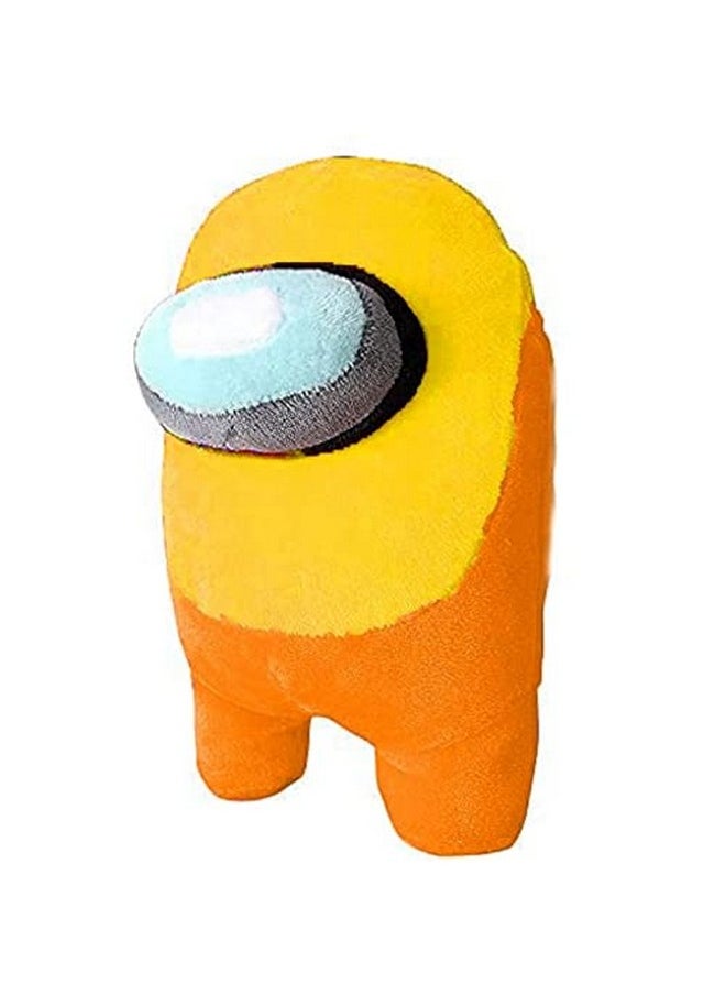 CLICK4DEAL Soft Toys Among us Toys, Among us Toys Imposter, Among Us Plush Toy, Soft Toys for Babies, Girls/Boy, Birthday Gift for Girls & Boy, Birthday Gift Baby Toys (18 cm, Yellow and Orange)