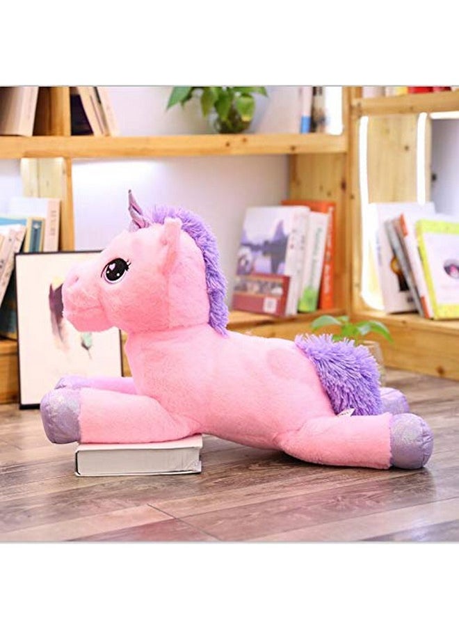 CLICK4DEAL Soft Toys Unicorn Plush Toys Giant Size Unicorn Stuffed Animal Horse Toy Soft Unicornio Peluche Doll Gift Children White (75cm)