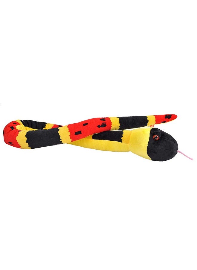 WILD REPUBLIC Snakes Coral Plush, Stuffed Animal, Plush Toy, Gifts for Kids, 54 Inches
