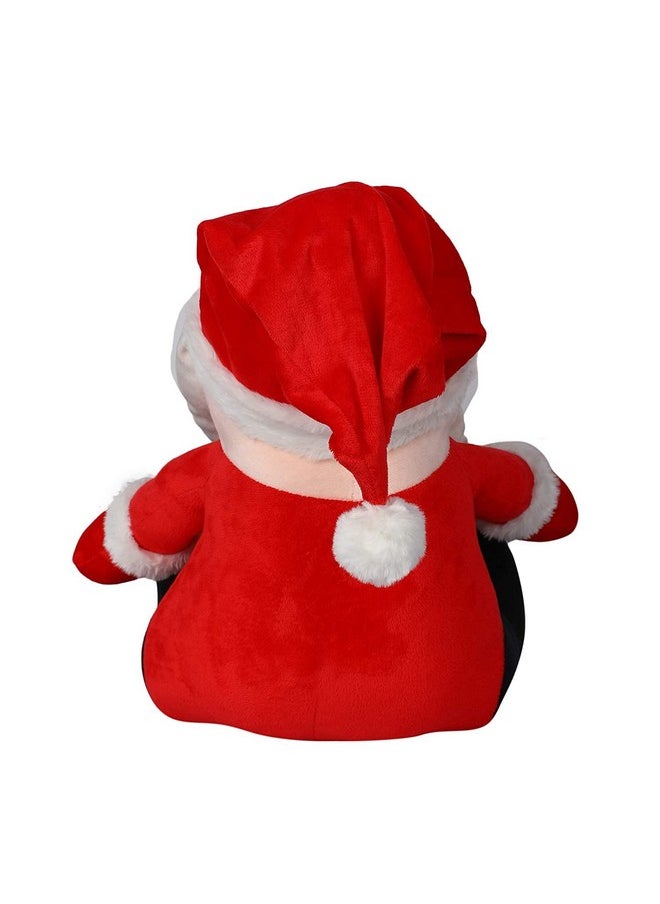 CLICK4DEAL Santa Claus Christmas Stuffed Soft Plush Toy for Kids Santa Toy (Red Santa Claus, 35cm)