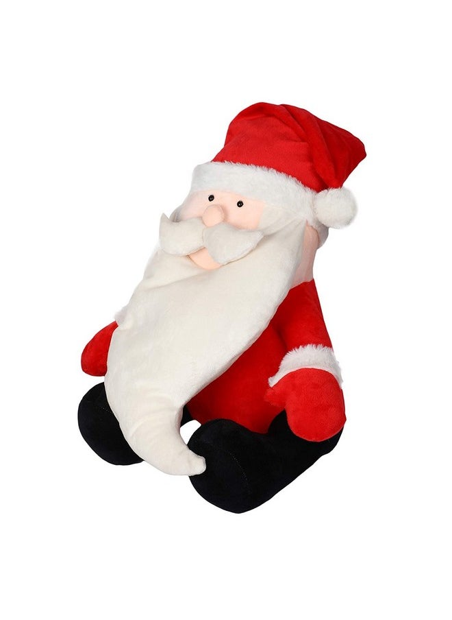 CLICK4DEAL Santa Claus Christmas Stuffed Soft Plush Toy for Kids Santa Toy (Red Santa Claus, 35cm)