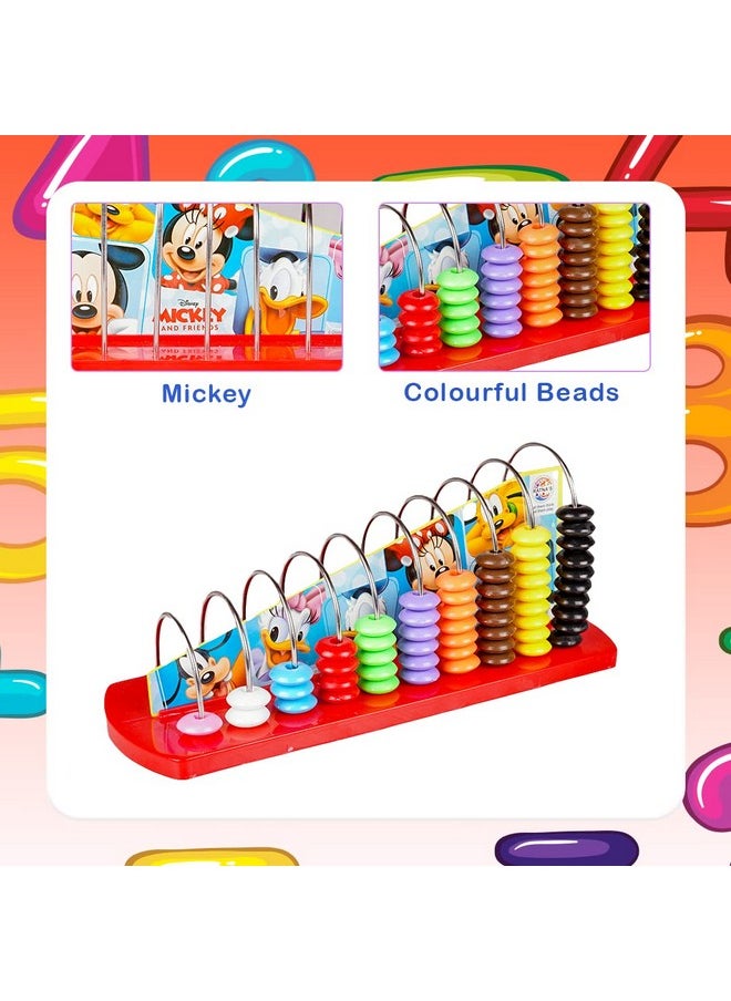 Ratna's Mickey & Friends Learning Abacus for Counting Addition Subtraction | Math's Learning Early Educational Kit Toy for Kids 3+ Years