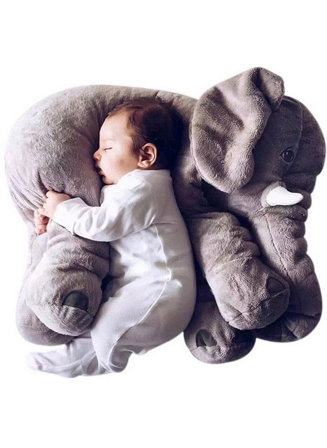 Sana Animal Elephant Soft Toy Cushion Pillow Cover for Baby Safety (Blue)