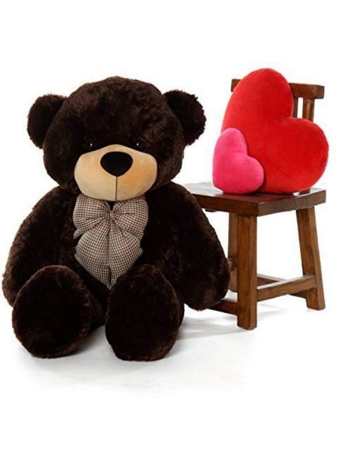 CLICK4DEAL Soft Toys Long Soft Lovable Huggable Cute Giant Life Size Toy Figure Child Safe Best for Birthday Gift Valentine Gift for Girlfriend 4 FEET Chocolate