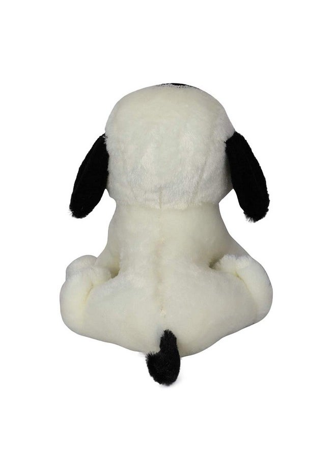 CLICK4DEAL Soft Toys Long Soft Lovable hugable Cute Giant Life Size Toy Figure Bear (30 cm Dog Soft Toys, White) Lovely Toy Figure