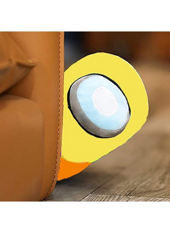 CLICK4DEAL Among Us Plush Toy (18 cm) Among Us Merch Cute Soft Plush Bulging Eyes Astronaut Plush Figure Toy (Yellow and Orange) Lovely Toy Figure