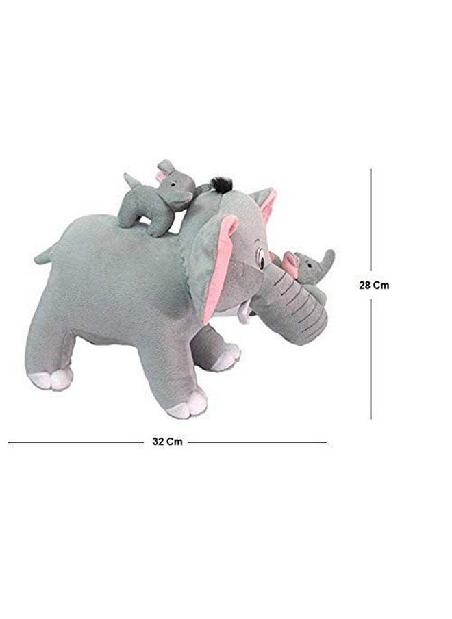 CLICK4DEAL Soft Toys Elephant Soft Toys, Elephant Toys for Kids, Birthday Gift for Girls/Wife, Boyfriend/Husband, Wedding for Couple Special, Rakhi for Brother/Sister Gift Items, (30 cm)