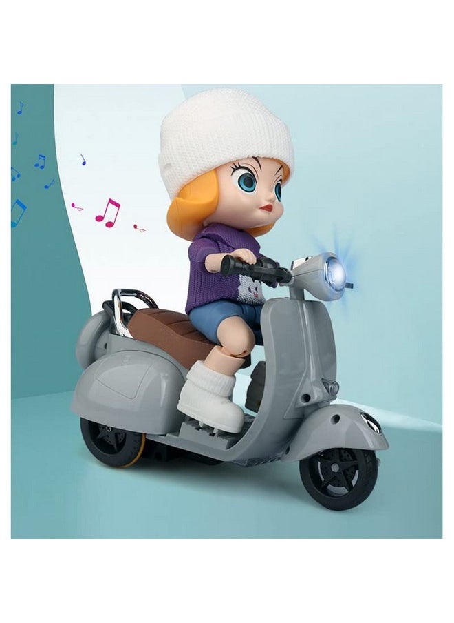Experience The Ultimate Ride with Kiti Kits' Standing 360° Rotation Motor Tide Flow Car: Stylish Look, Swing Action Stand Mode, Dazzling Light & Music