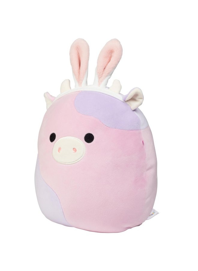Squishmallows Original 10-Inch Patty The Purple Easter Cow - Official Jazwares Plush - Collectible Soft & Squishy Cow Stuffed Animal Toy - Add to Your Squad - Gift for Kids, Girls & Boys