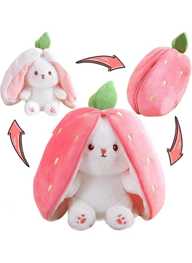 Babique Reversible Carrot Plush Soft Toy Cute Kids Animal Home Car Decor Kids Birthday Boys/Girls/Baby (Pink) 30 cm