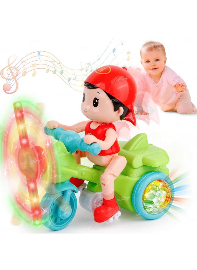 Zest 4 Toyz Musical Tricycle Toy For Kids With Light & Music Sound Educational And Fun Motorcycle For Boys Girls (Pack Of 1), Multicolor