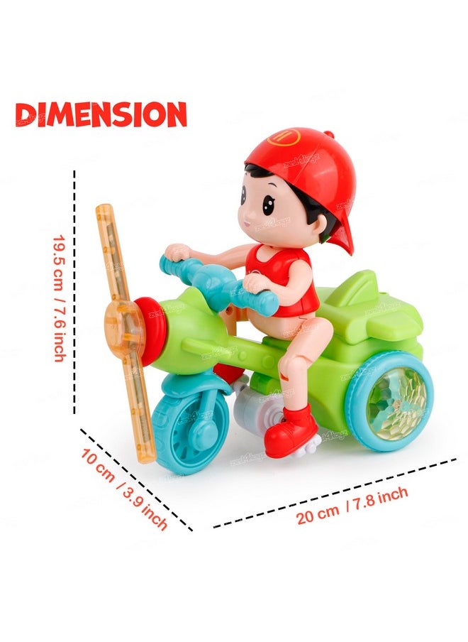 Zest 4 Toyz Musical Tricycle Toy For Kids With Light & Music Sound Educational And Fun Motorcycle For Boys Girls (Pack Of 1), Multicolor
