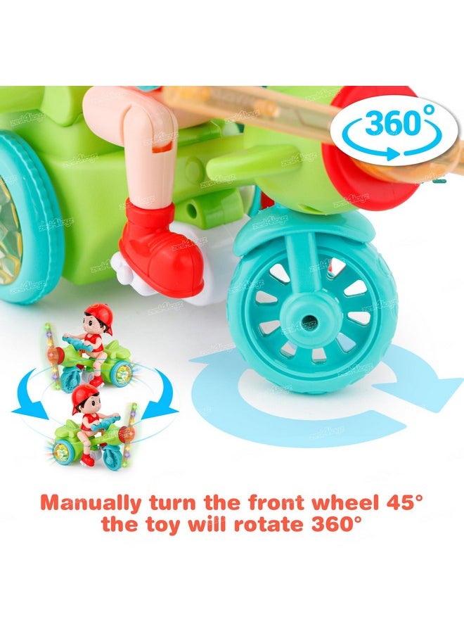 Zest 4 Toyz Musical Tricycle Toy For Kids With Light & Music Sound Educational And Fun Motorcycle For Boys Girls (Pack Of 1), Multicolor