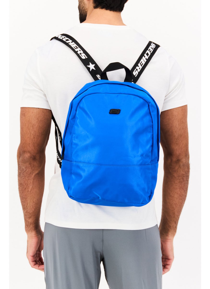 Men Brand Logo Sports Backpack 36 H x 34 L x 11 W cm, Blue