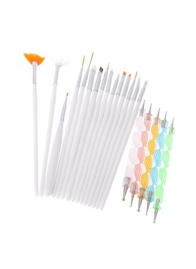 YIMART 20PCS Nail Art Design Dotting Painting Drawing Polish Brush Pen Tools