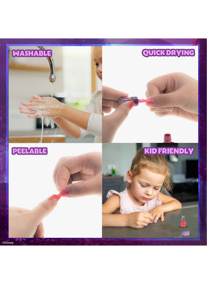 Townley Girl Disney Frozen Non-Toxic Peel-Off Nail Polish Set with Shimmery and Opaque Colors with Nail Gems for Girls Ages 3+, Perfect for Parties, Sleepovers and Makeovers, 18 Pc Set