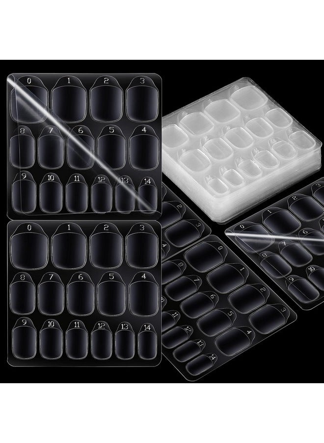 Teenitor 300pcs Nail Adhesive Tabs for Press on Nails, 15 Sizes of Nail Sticky Tabs for Nails Press on Nail Stickers, Nail Glue Stickers Press on Sticky Tabs, 20 Sheets