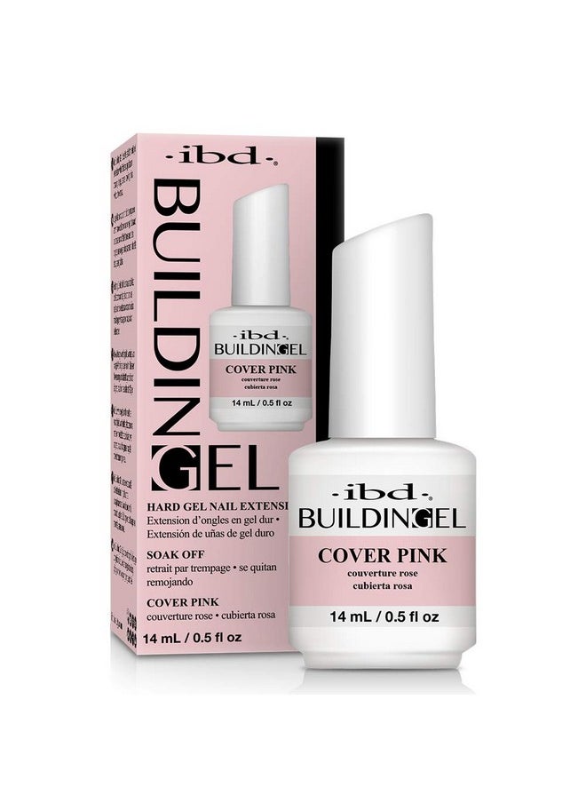 IBD Building Gel, Hard Gel Nail Extension, Cover Pink, 0.5 oz