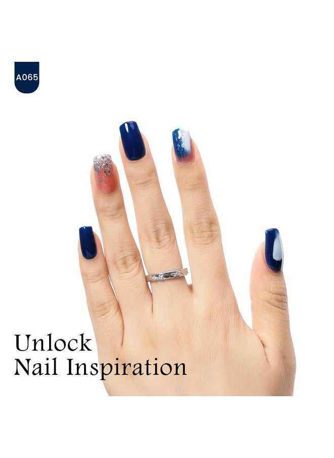 MAYCHAO 15ML Blue Gel Nail Polish 1Pc Navy Blue Gel Polish Soak Off UV LED Nail Polish Nail Art Starter Manicure Salon DIY at Home, 0.5 OZ
