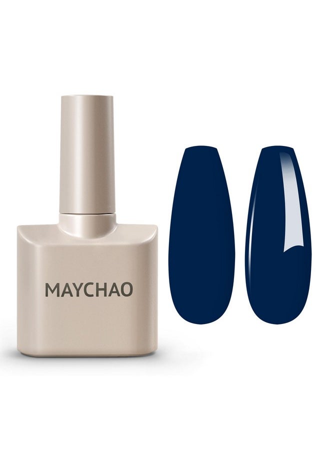MAYCHAO 15ML Blue Gel Nail Polish 1Pc Navy Blue Gel Polish Soak Off UV LED Nail Polish Nail Art Starter Manicure Salon DIY at Home, 0.5 OZ