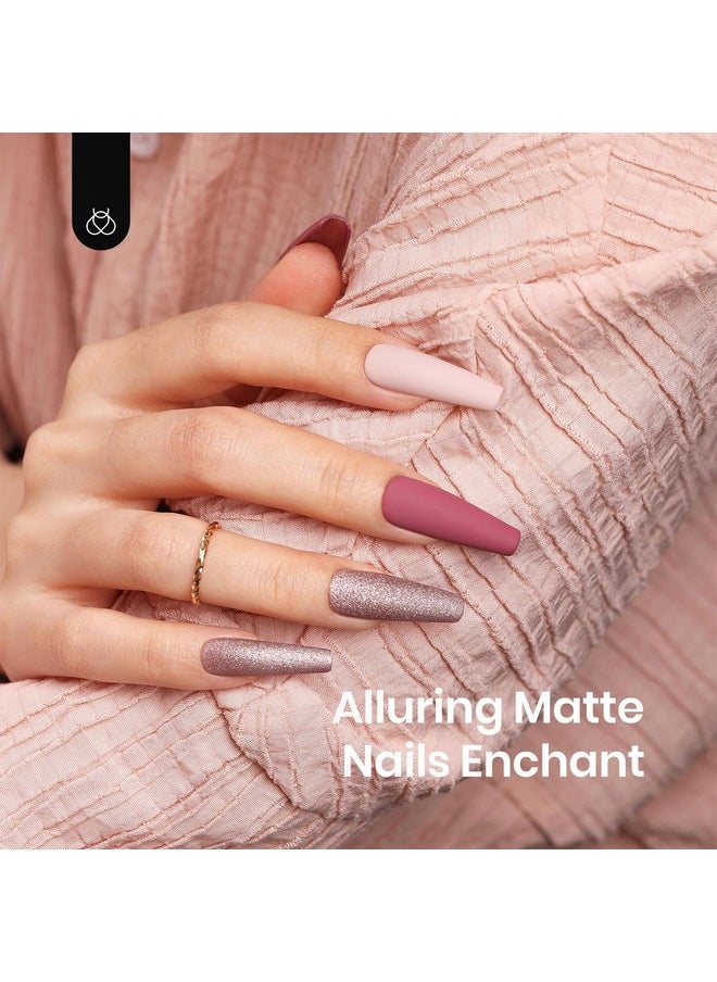 Beetles Matte Gel Top Coat - 15ML No Wipe Matte Top Coat U V Soak Off Nail Lamp Polish Matte Nail Polish Finish and Long Lasting Gift Set for Women Kit