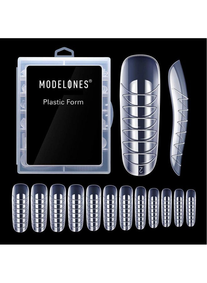 MODELONES Poly Extension Gel Dual Nail Form 120pcs Coffin Nails Clear Ballerina Nail Tips Full Cover