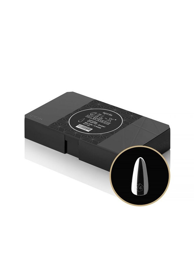 Apres Gel-X® Natural Stiletto Short Tip Box | 500pc Gel-X Tips, 11 Sizes 00-9, Premium Quality