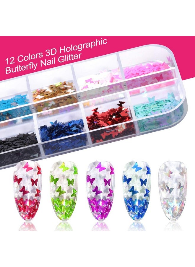 Teenitor Nail Art Kit Nail Art Tools, Nail Design Kit with Nail Art Brushes, Nail Tape Nail Gems Rhinestones, Nail Dotting Tools Nail Foil, Butterfly Nail Design Tools for Nail Art Supplies