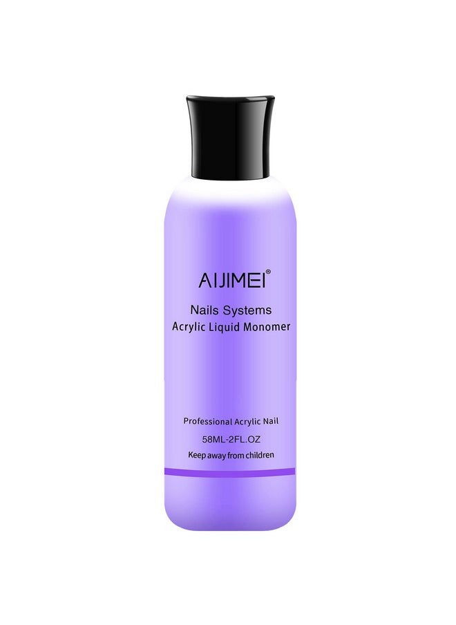 AIJIMEI Acrylic Monomer Acrylic Liquid 58ml 2OZ Acrylic Liquid Monomer For Acrylic Powder Acrylic Nail Liquid Monomer For Acrylic Nails Powders & Liquids Acrylic Nail Powder And Liquid