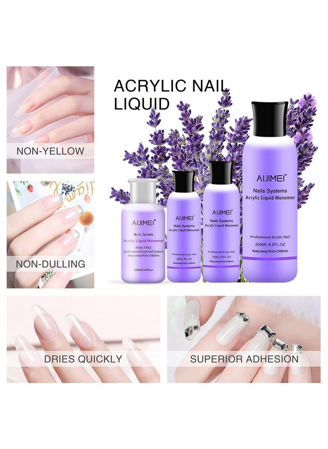 AIJIMEI Acrylic Monomer Acrylic Liquid 58ml 2OZ Acrylic Liquid Monomer For Acrylic Powder Acrylic Nail Liquid Monomer For Acrylic Nails Powders & Liquids Acrylic Nail Powder And Liquid