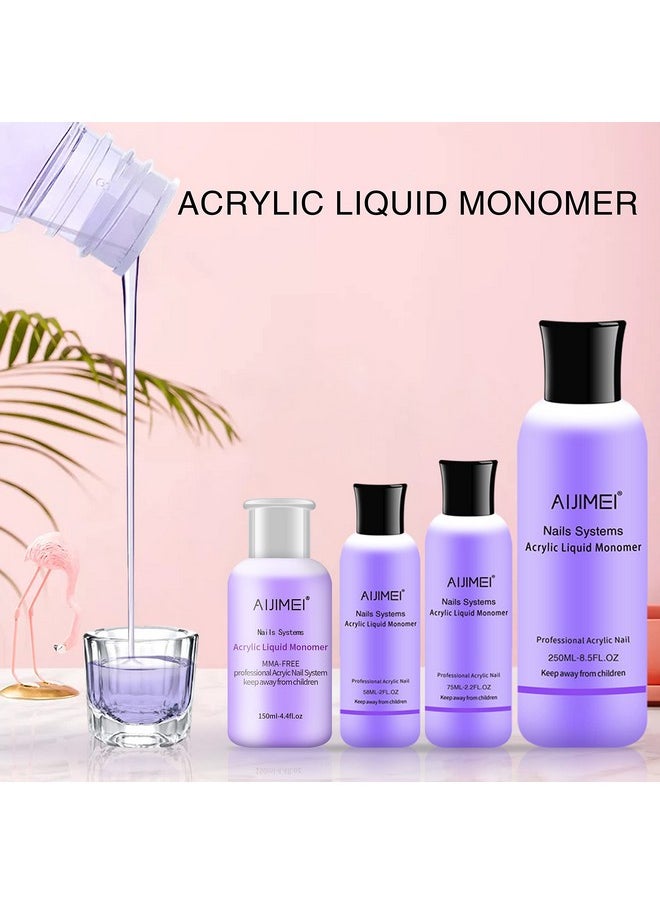 AIJIMEI Acrylic Monomer Acrylic Liquid 58ml 2OZ Acrylic Liquid Monomer For Acrylic Powder Acrylic Nail Liquid Monomer For Acrylic Nails Powders & Liquids Acrylic Nail Powder And Liquid