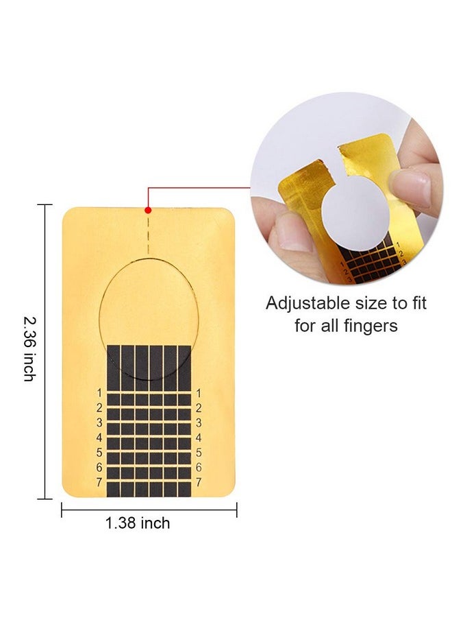 Yokilly Nail Forms for Acrylic Nails, 500PCS Nail Forms for Polygel Nail Tips Guide, Nail Forms For Builder Gel, Nail Forms Roll for Salon Nail Former Stickers with Numbers Marked for Nail Art DIY