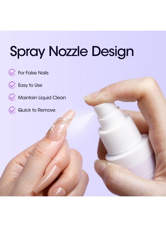 Gellen Nail Glue Remover, 60ML Nail Glue Remover for Press On Nails, Easy Remove Solid Nail Glue Gel On Fake Nail Tips, Not for Gel-base Glue or Gel Nail Polish