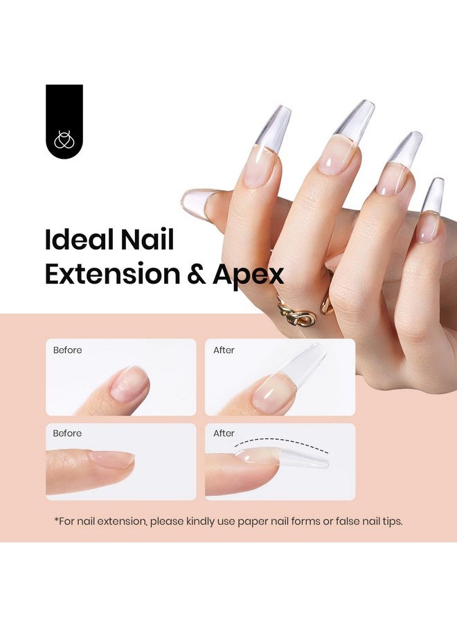 Beetles Builder Gel for Nails, 60g Sculpture Gel Hard Gel with Dual Nail Pen Nail Forms for Nail Thickening, 10 in 1 Nail Extension Gel UV Nail Strengthener DIY Manicure Valentines Day Gifts for Her