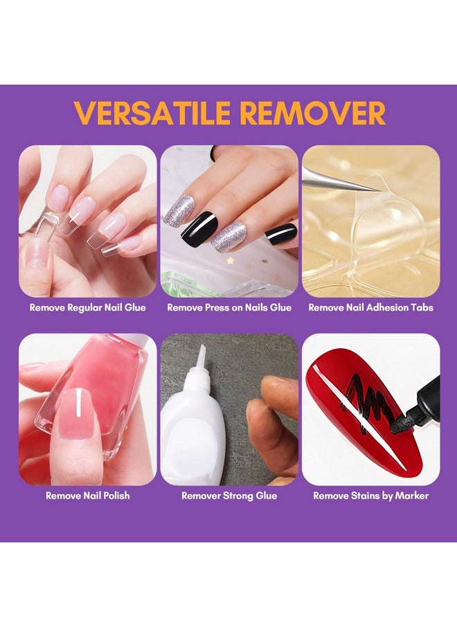 Makartt Nail Glue Remover: for Acrylics Press Ons - 50ML Debonder Without Acetone, Can't Remove Gel Polish