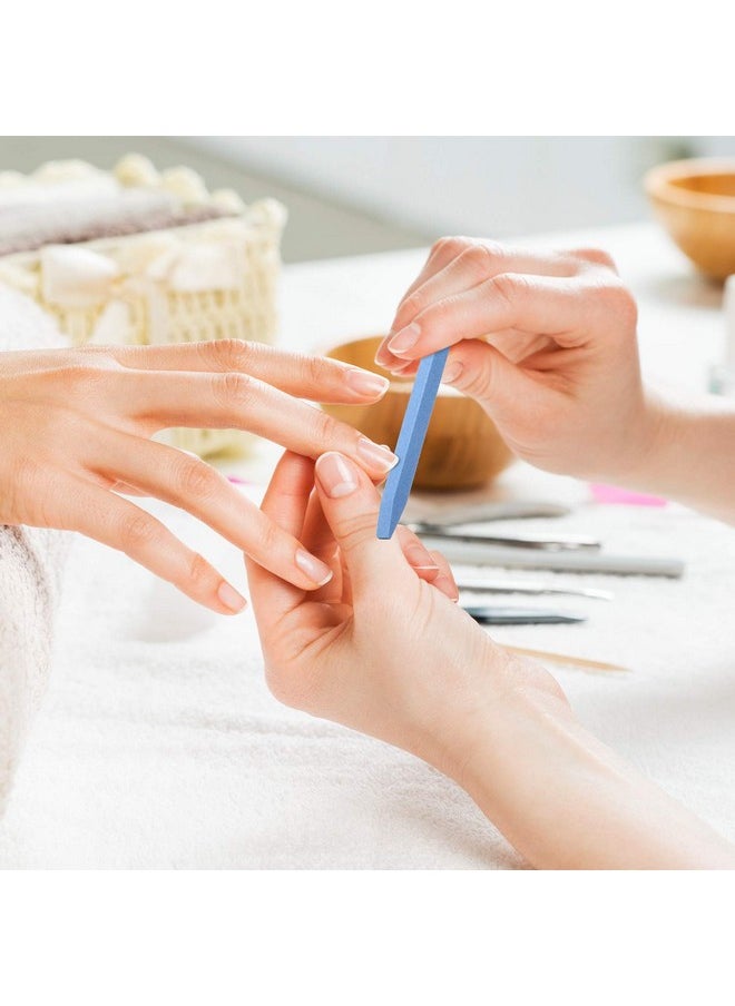 8 Pieces Stone Nail File Nail Pumice Stone Stick Pumice Stone Nail Cuticle Pusher Stone File for Home Salon Nail Buffing Tool