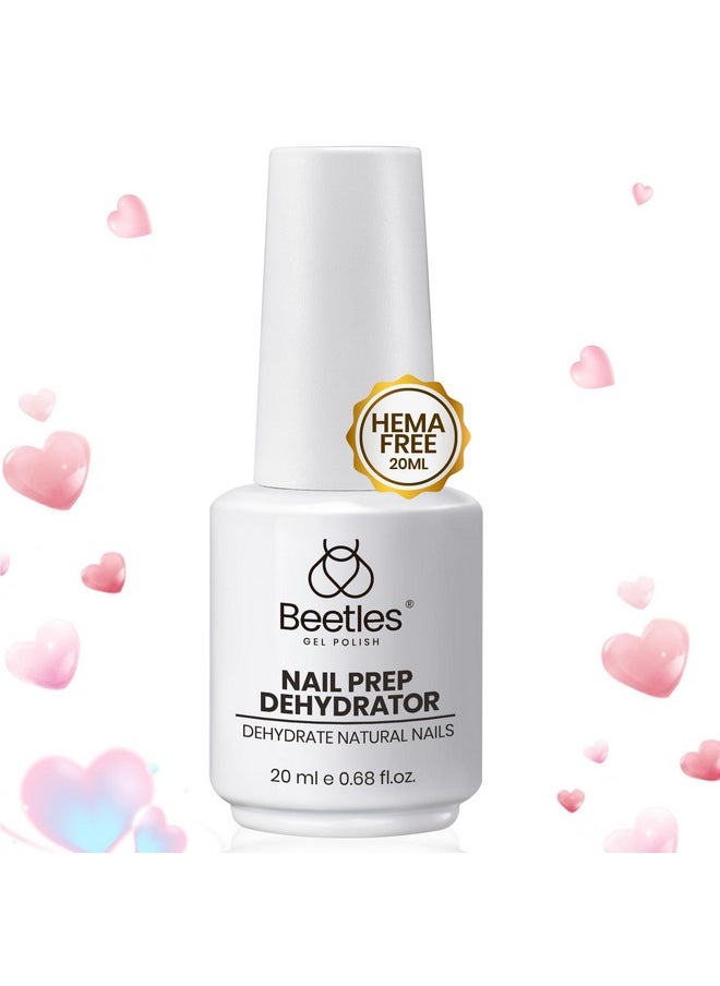 Beetles Nail Dehydrator 20ml: Professional Nail Prep Acid-Free & Hema-Free Dehydrate Bond Primer for Acrylic and Gel Nail Polish Valentines Day Gifts for Her
