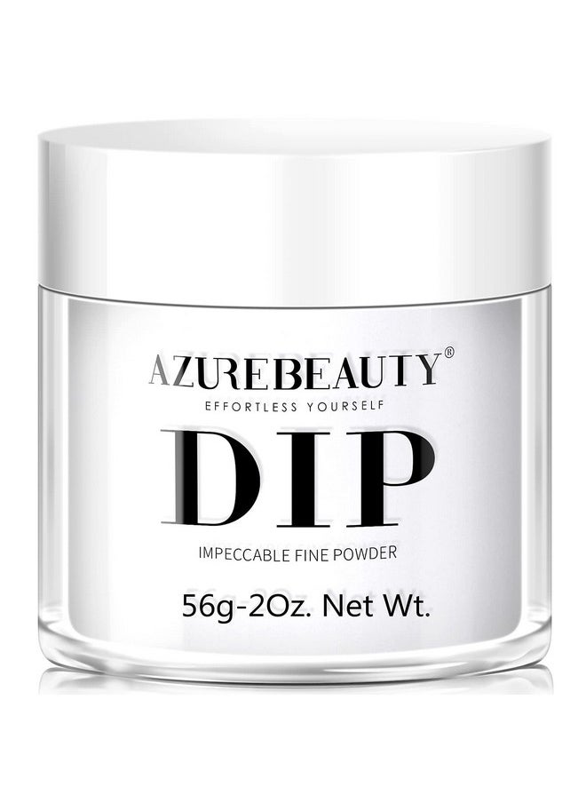 AZUREBEAUTY Dip Powder Clear Color 2Oz/56g, Basic Transparent Acrylic Dipping Powder Crystal French Nail Art Starter Manicure Salon DIY at Home, Odor-Free, Long-Lasting, No Nail Lamp Needed