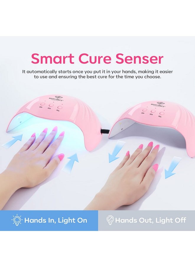 Modelones UV Light for Gel Nails with UV Gloves, 48 W Nail Dryer with 3 Timer Settings, Nail Lamps for Gel Polish, Professional UPF99+ UV Protection Gloves for Nail Art Manicure