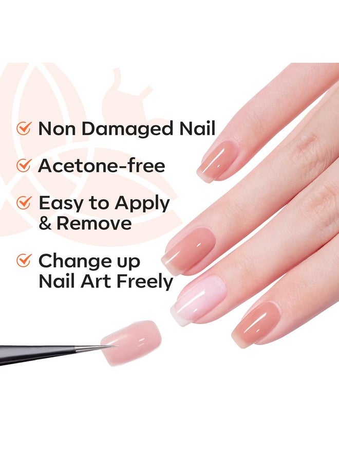 modelones Non-U V Peel off Gel Base Coat, Quick Dry Peelable Base Coat for Gel Nail Polish Easy Removal Gel Foundation for Beginner Practice Nail Protection without Damage Thin Weak Nails
