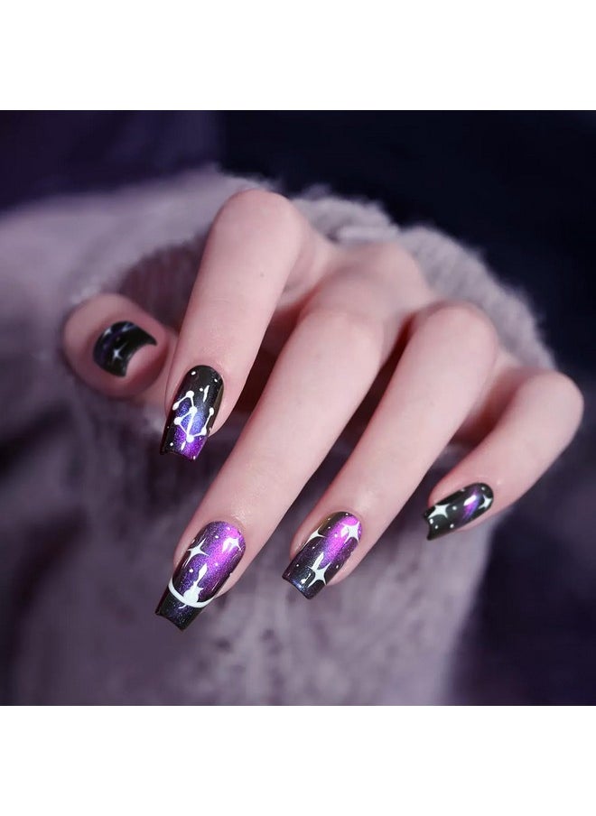 Major Dijit Cat Eye Nail Polish Quick Dry Glitter Nail Polish with Magnetic Stick, Vegan, and Cruelty-Free Nail Paint Art for Nail Salon