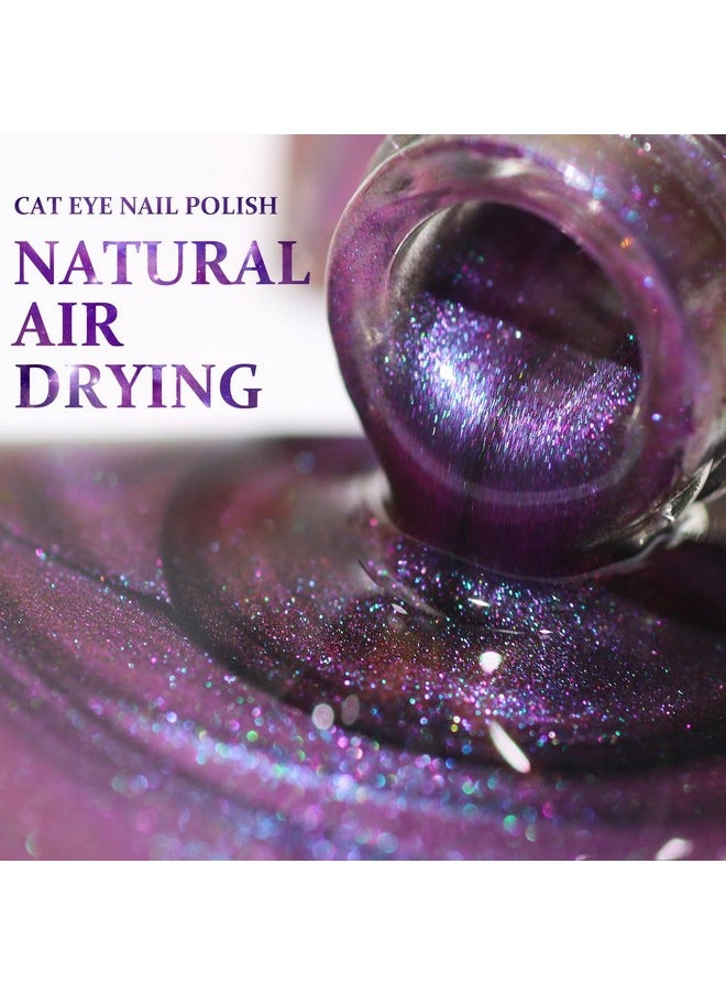 Major Dijit Cat Eye Nail Polish Quick Dry Glitter Nail Polish with Magnetic Stick, Vegan, and Cruelty-Free Nail Paint Art for Nail Salon