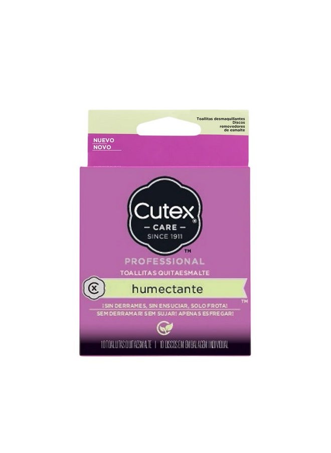 Cutex Care Swipe and Go Nail Polish Remover Pads, 10 Count